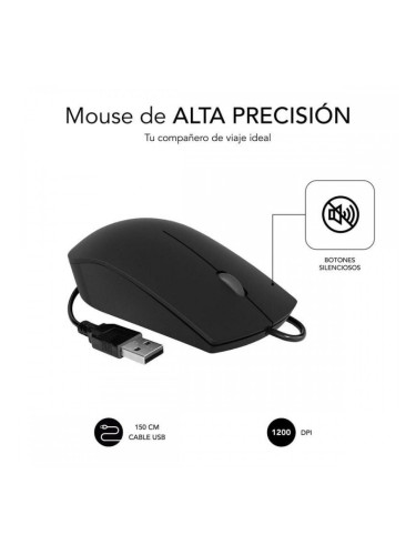 Мишка Subblim BUSINESS 1200 DPI Черен