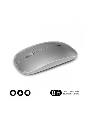 Мишка Subblim SUBMO-DFLAT22 Сребрист 1600 dpi