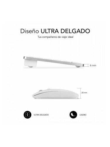 Клавиатура с мишка Subblim SUBKBC-OCO010 Сребрист