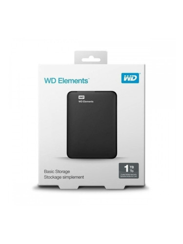 Външен харддиск Western Digital WD Elements Portable Черен 1 TB