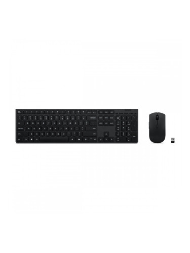 Клавиатура с мишка Lenovo 4X31R64344 Сив QWERTY