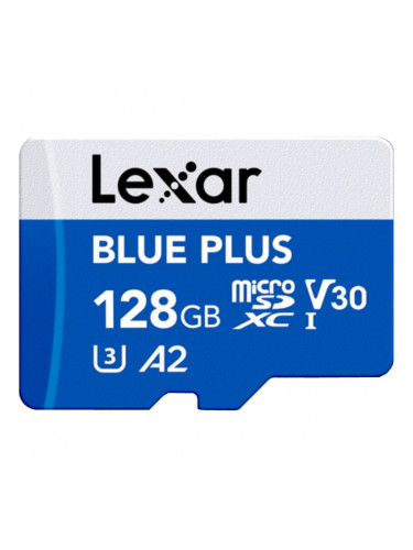 Mикро SD карта памет с адаптер Lexar LMSBLPL128G-BNANG 128 GB