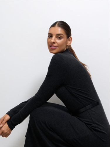 Mohito - Трикотажна миди рокля - сиво