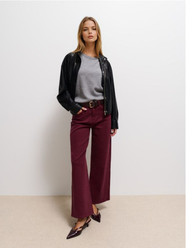 Mohito - Дънки с широк крачол - махагон