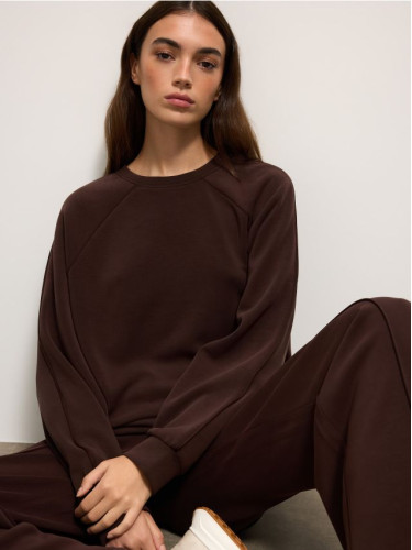 Mohito - Суитшърт basic - кафяво