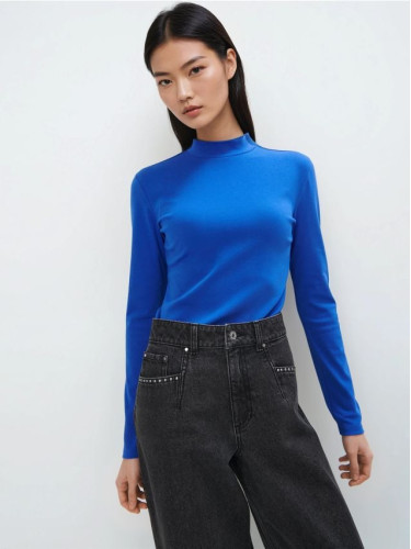 Mohito - Блуза с дълъг ръкав - син