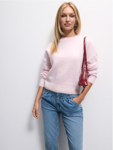 Mohito - Пуловер със съдържание на вълна от алпака - пастелно розово