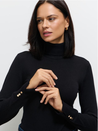 Mohito - Пуловер с поло яка - черен