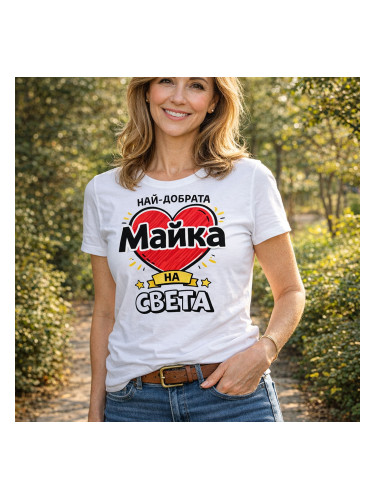 Дамска тениска Най-добрата майка на света