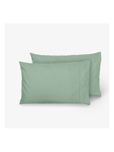 Комплект калъфки за възглавница НЮАНСИ ЗЕЛЕН 50/70, 100% памук ранфорс