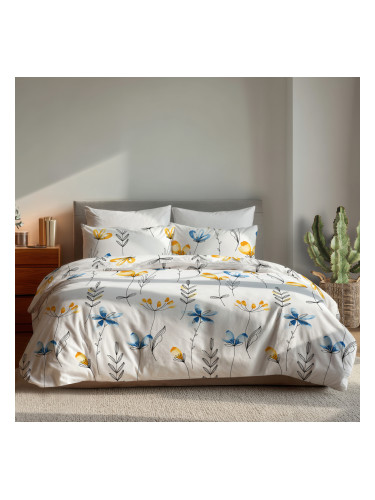 Спално бельо МАРИТ, 100% Памук Ранфорс, 4 части