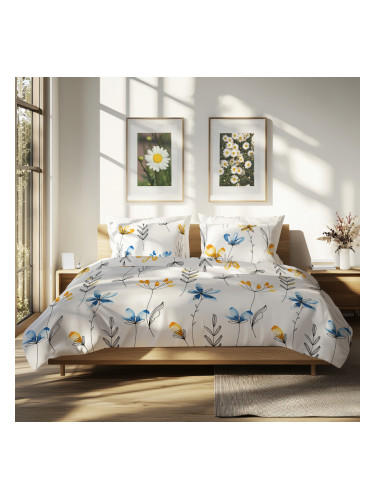 Спално бельо МАРИТ, 100% Памук Ранфорс, 5 части