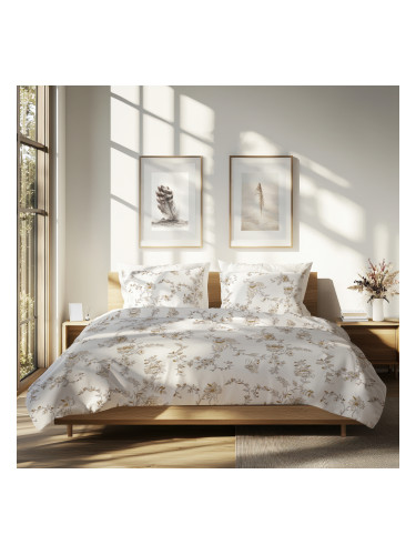 Спално бельо ЛИН, 100% Памук Ранфорс, 5 части