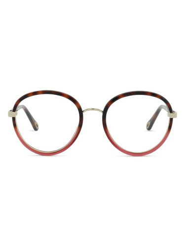 Chloé CH0308O 001 53 - диоптрични очила, кръгла, дамски, оранжеви