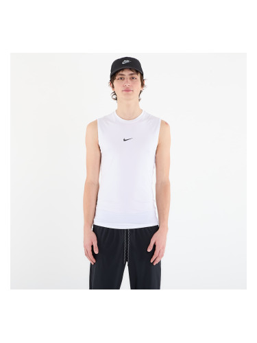 Nike Pro Men's Dri-FIT Tight Sleeveless Fitness Top White/ Black L