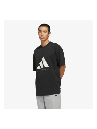 Тениска adidas Basketball T-Shirt (Gender Neutral) Black/ Off White L