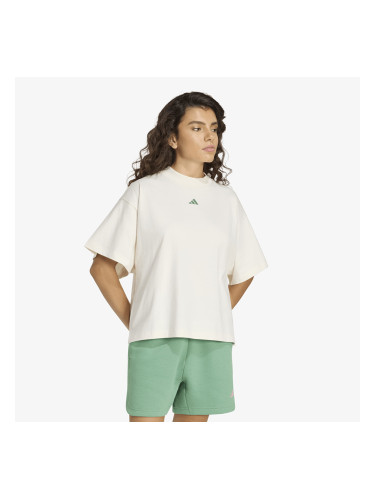 Тениска adidas 3-Stripes Studio T-Shirt Chalk White L