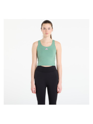 Потник adidas 3 Stripes Studio All Me Light Support Tank Top Preloved Green L
