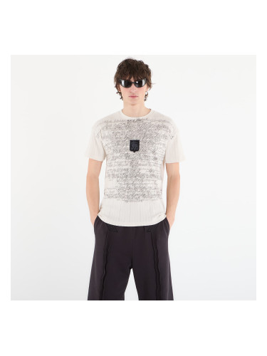 Тениска Umbro by SlamJam Biography Pointelle Baby Tee White Powder XL