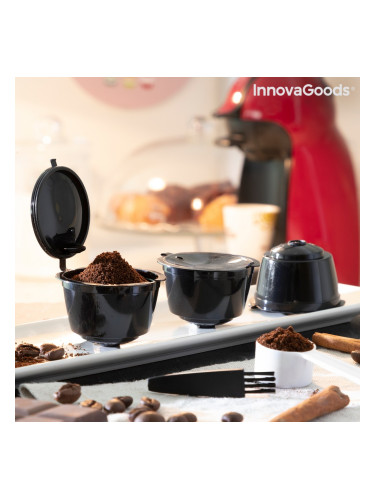 Комплект от 3 Kапсули Kафе за Mногократна Употреба Redol InnovaGoods