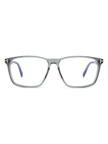 Tom Ford FT5959-B 020 56 - диоптрични очила, правоъгълна, unisex, сиви
