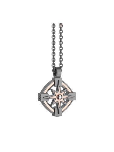 Мъжко колие от титан с диамант Zancan ETC203R