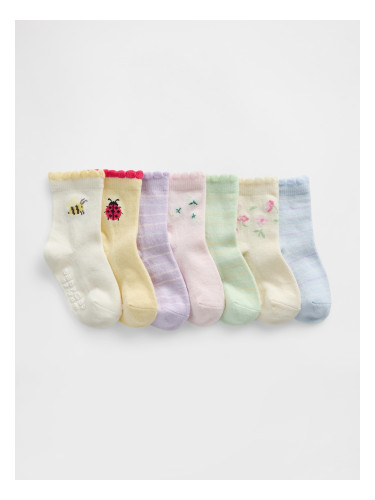 Детски чорапи GAP за момичета, 7 чифта
