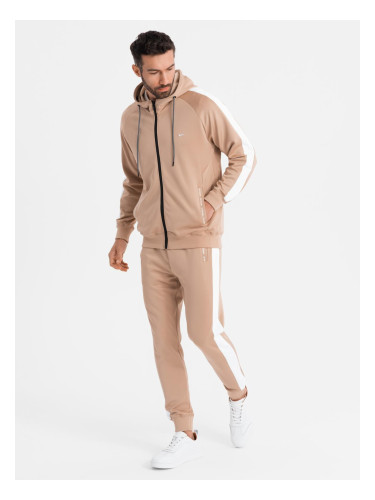 Мъжки комплект от суитшърт и джогър панталон с омбре принт