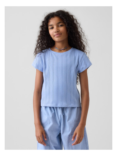 Оребрена тениска GAP за момичета