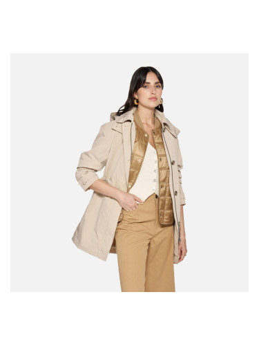 Бежова дамска парка Geox Mantinea