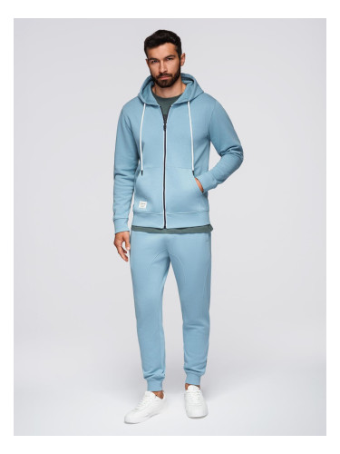Мъжки комплект суитшърт и спортни панталони с омбре принт