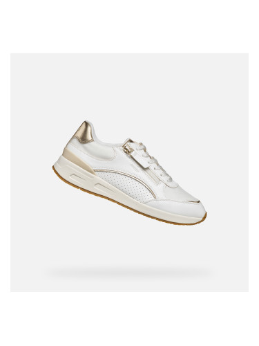 Дамски бели маратонки Geox Bulmya