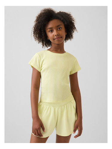 Детска оребрена тениска GAP за момичета