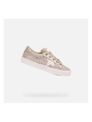 Бежови момичешки маратонки Geox Gisli