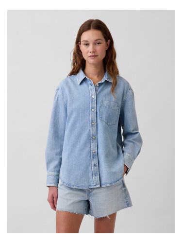 Дамска риза GAP с голям размер деним