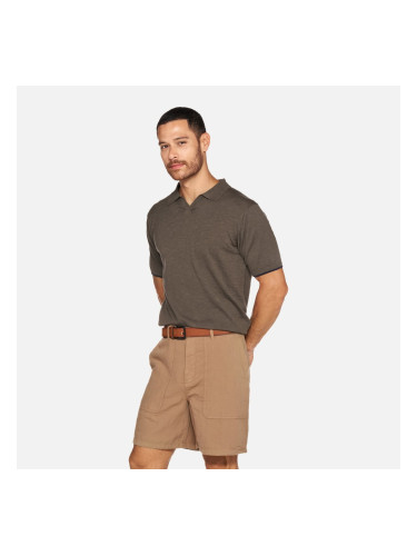 Мъжка поло тениска Polox в цвят каки