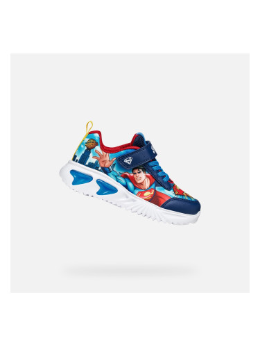 Светещи кецове Geox Assister за момчета, тъмносини