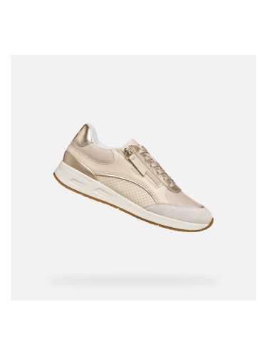 Бежови дамски маратонки Geox Bulmya