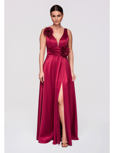 Елегантна макси вечерна рокля