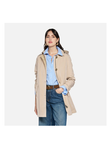 Бежово дамско палто Geox Claudin