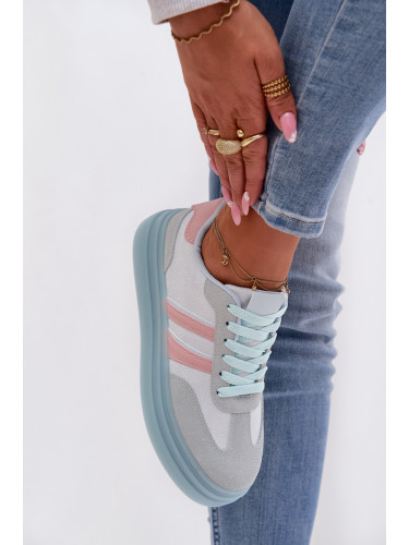 Дамски кецове на платформа Boto, сини