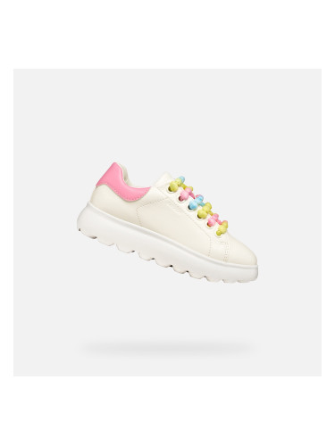 Момичешки маратонки Geox Puffypop - бели