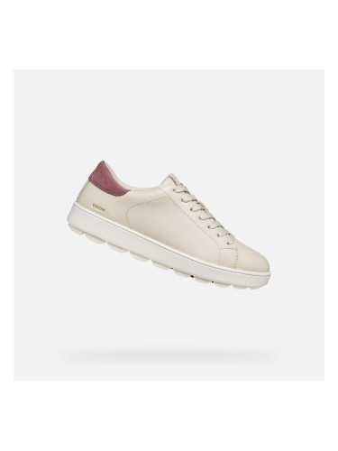 Beige Women's Geox Spherica Ecub-1 B Sneakers - Women's