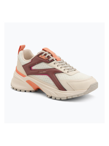 Дамски обувки Calvin Klein HW0HW03002 Hike Run Ckstripe Mesh off white/oatmeal/dusty rose
