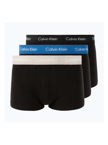 Боксерки Calvin Klein 0000U2664G Low Rise Trunk 3 чифта black/classic blue/black