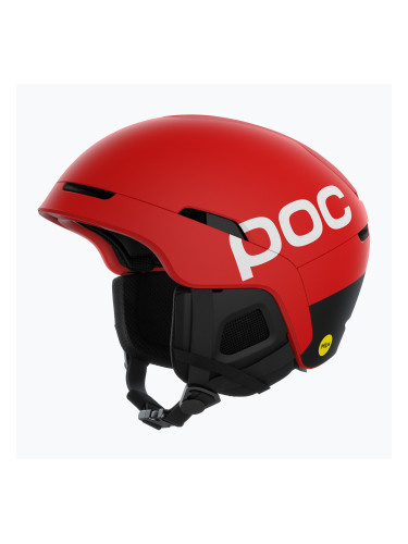 Ски каска POC Obex BC MIPS prismane red matt