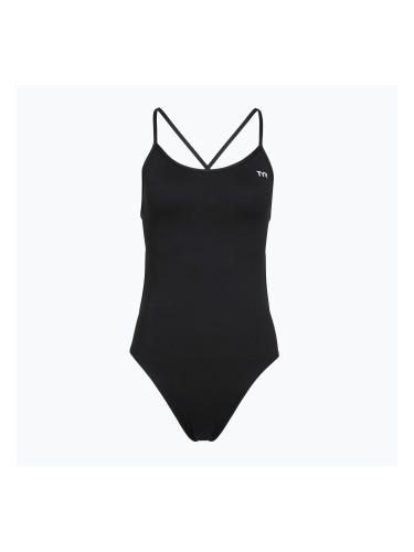Дамски цял бански TYR Solid Trinityfit Durafast Elite black