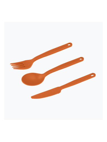 Прибори за хранене Sea To Summit Camp Cutlery Set burnt orange