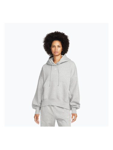Дамски суитшърт Nike Sportswear Phoenix Fleece Oversized dark grey heather/sail