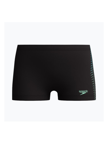 Детски боксерки за плуване Speedo Plastisol Placement Aquashort black/alfalfa green